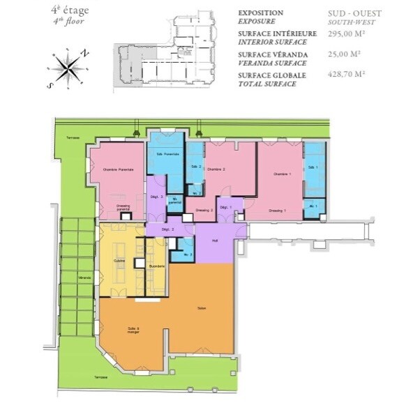 Splendid 5-room apartment - Résidence du Métropole - Appartamenti da affittare a MonteCarlo