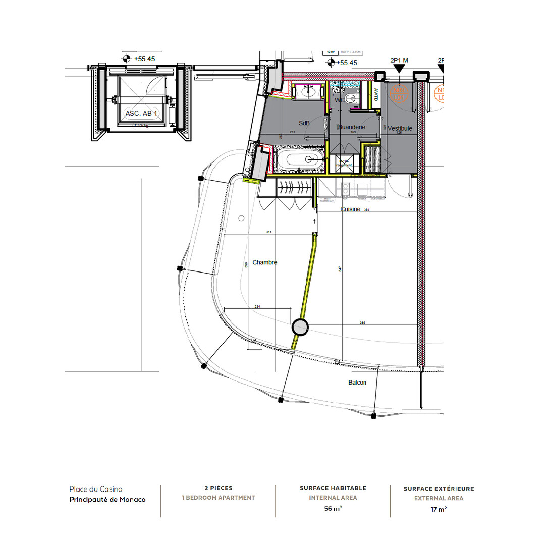 Appartamento 2 stanze One Monte-Carlo